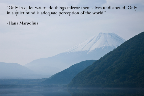 QUOTE ONLY IN QUIET WATERS