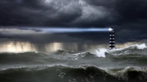 Lighthouse in Storm