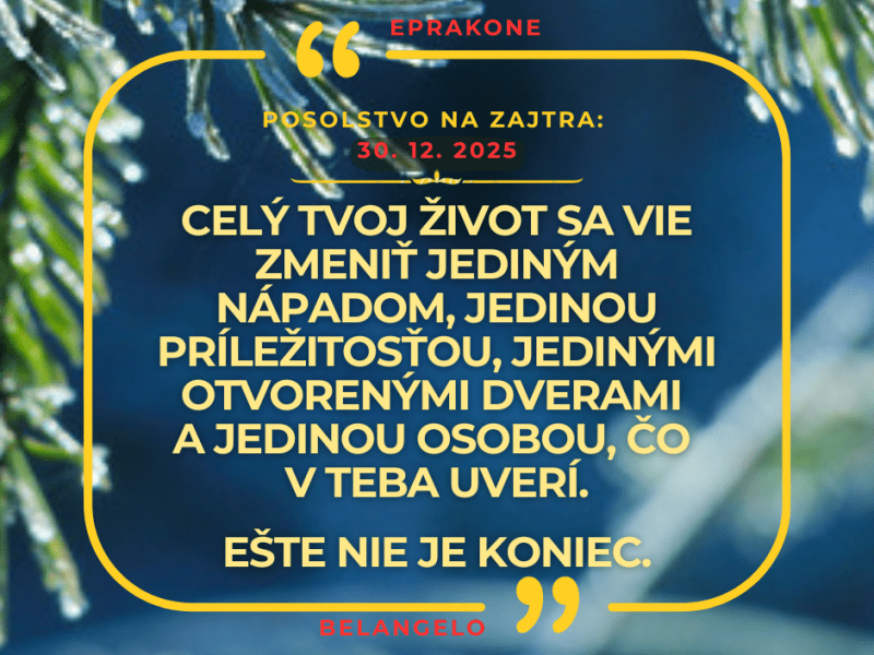 Posolstvo na zajtra