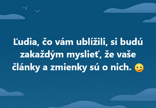 Vidím seba vo všetkom naokolo